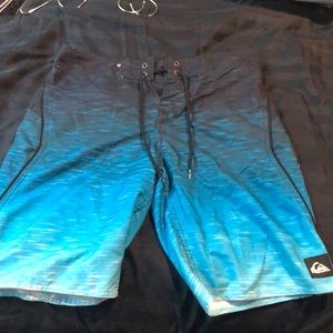 Blue and Black Swimsuit